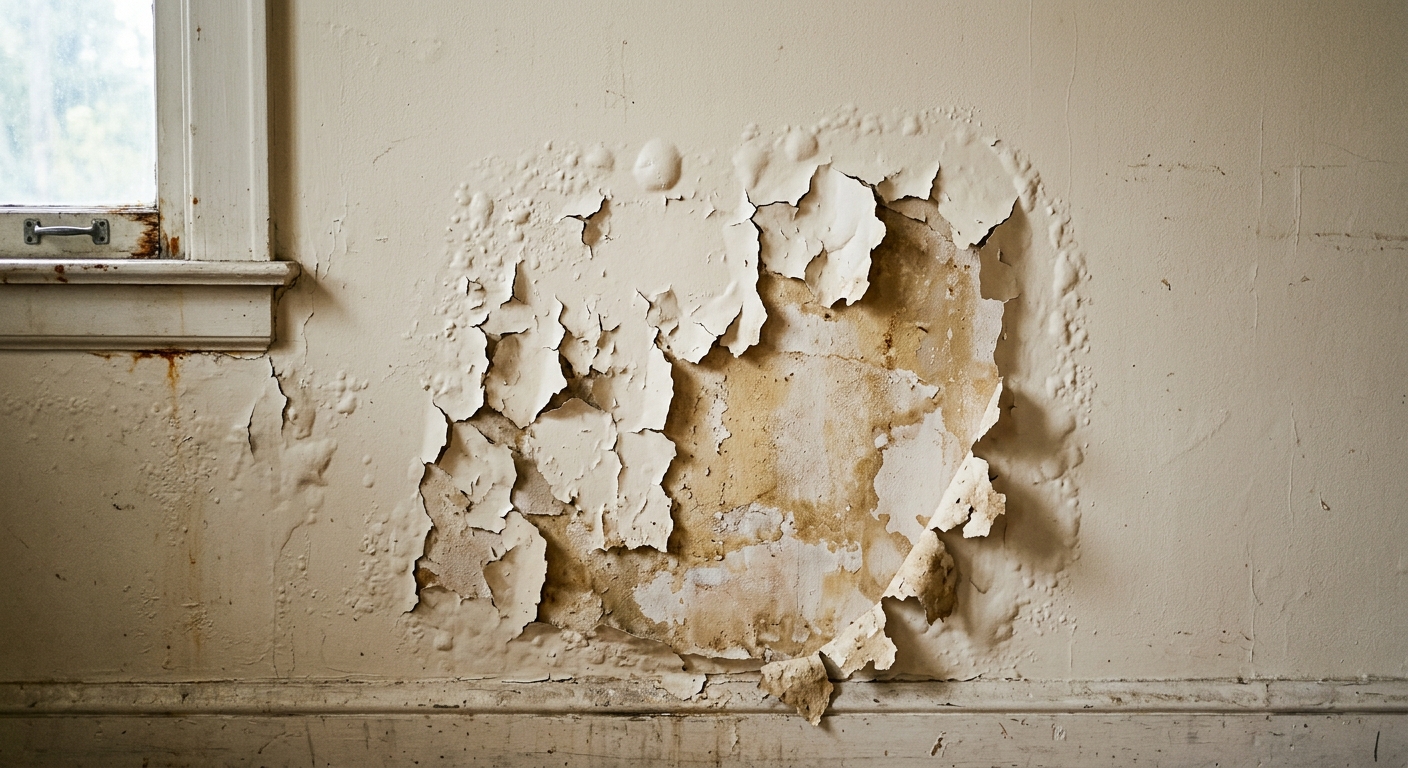D&eacute;gradation des finitions mur et plafond