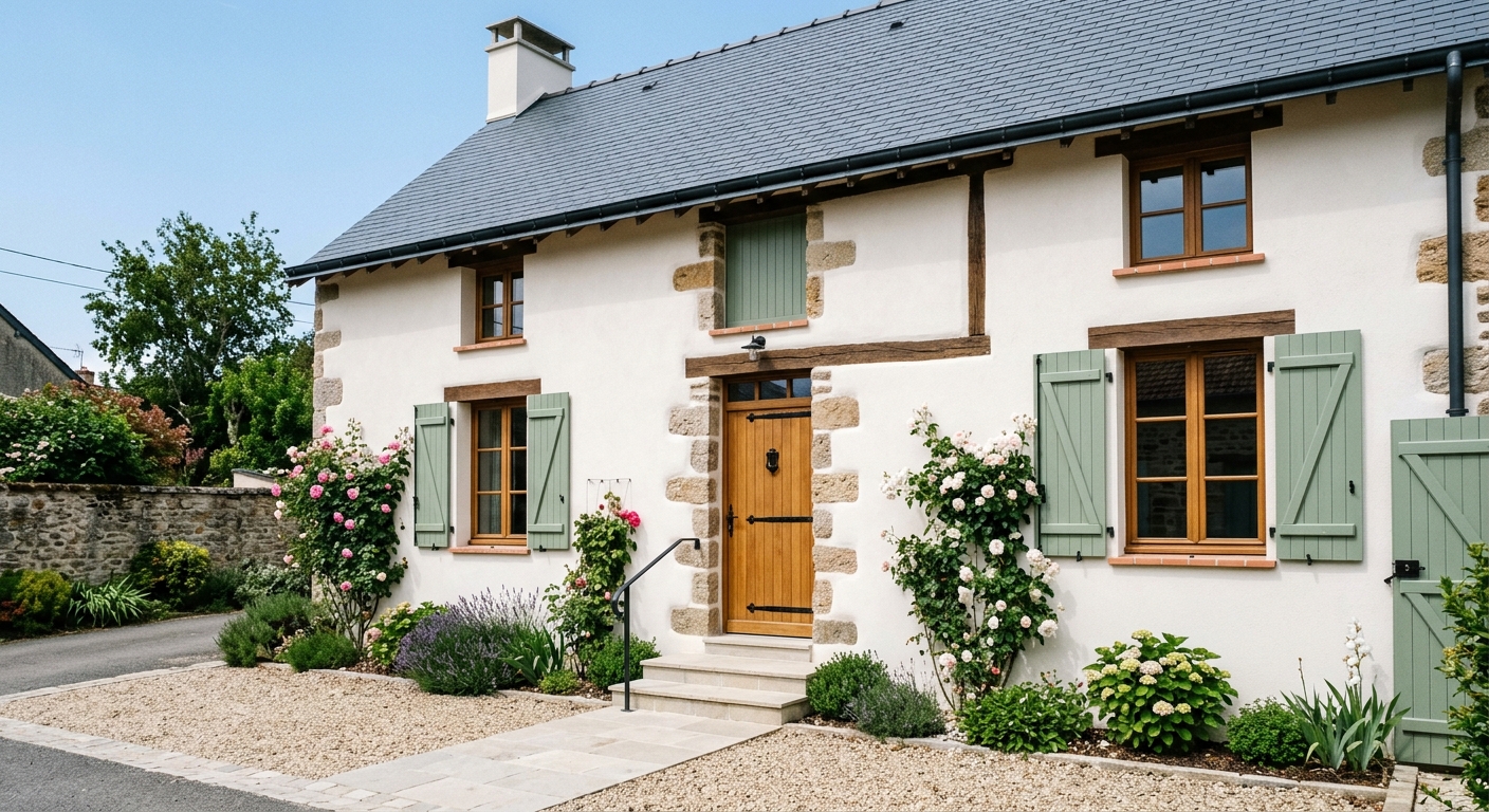 Fa&ccedil;ade r&eacute;nov&eacute;e &eacute;clatante